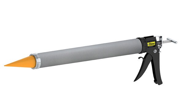 Img of Albion DL59-T27 30oz Air-Powered Bulk Gun w/ Teflon Barrel and Orange Cone Nozzles